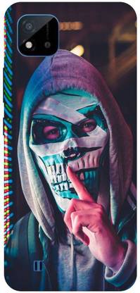 Bluvver Back Cover for Realme C20,RMX3061, Printed joker Back Cover