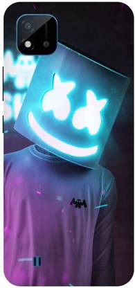 Bluvver Back Cover for Realme C20,RMX3061, Printed Marshmello Back Cover