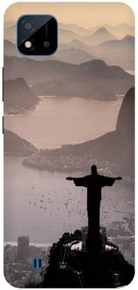 Bluvver Back Cover for Realme C20,RMX3061, Printed God,Jesus Back Cover
