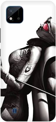 Bluvver Back Cover for Realme C20,RMX3061, Printed Batman Supehero Back Cover