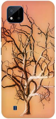 Bluvver Back Cover for Realme C20,RMX3061, Printed Tree Back Cover