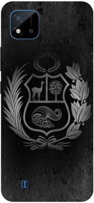 Bluvver Back Cover for Realme C20,RMX3061, Printed Flag Symbols Back Cover