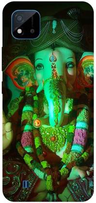 Bluvver Back Cover for Realme C20,RMX3061, Printed Ganesh Ji,Ganpati Mobile Back Cover