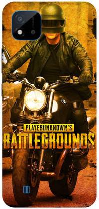 Bluvver Back Cover for Realme C20,RMX3061, Printed Pubg Game Back Cover