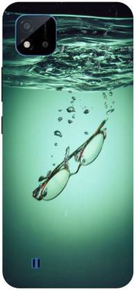 Bluvver Back Cover for Realme C20,RMX3061, Printed SunGlasses Back Cover