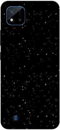 Bluvver Back Cover for Realme C20,RMX3061, Printed Black Sky Back Cover