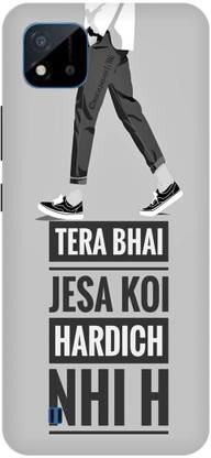 Bluvver Back Cover for Realme C20,RMX3061, Printed Attitude Emiway Back Cover