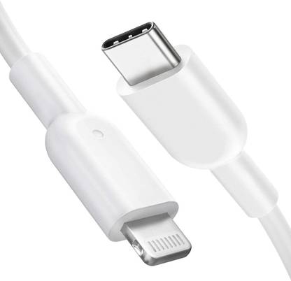 mizi USB Type C Cable 1 m USB Type-C to Lightning Cable, [3.3ft, 20W / 3A], Power Delivery Fast Charging for iPhone 12/12 mini/12 Pro/12 Pro Max/11/XR/XS Max/XS/X/8, for Use with Type-C Chargers - White
