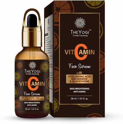 The Yogi Vitamin C Serum for face Whitening, Pigmentation, Glowing, Oily Skin, Acne Scars,Brightening,Fairness,Anti-Aging Skin Repair