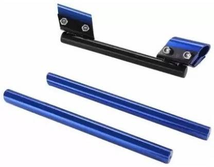 Bullkartzone Premium Quality Aluminium Handle Bar For Universal For Bike (Black, Blue) Handle Bar
