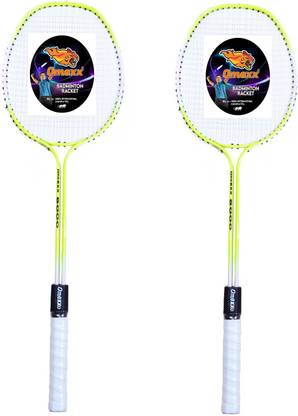 omexx Isometric racket set flourosent color pack of 2 Multicolor Strung Badminton Racquet