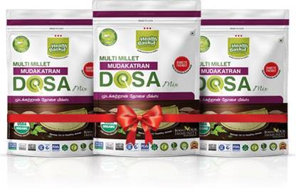 HEALTH BASKET Millet Mudakatran Dosa Mix(pack of 3) 300 g