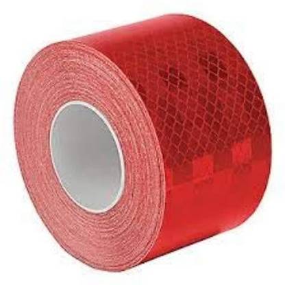 Dishita Creations High Intensity Reflective Tape Red Colour Reflective Tape Size 51 mm X5 Meter 51 mm x 5 m RED Reflective Tape