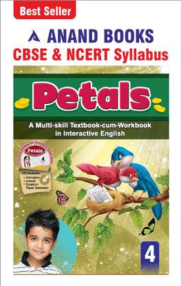 Anand Books Petals 4 English Coursebook For Class 4th (CBSE & NCERT Syllabus U.P. Board)