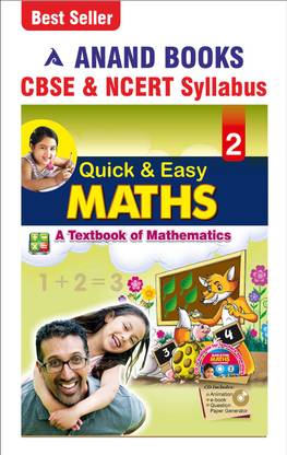 Anand Books Quick & Easy Maths 2 Mathematics Textbook For Class 2nd (CBSE & NCERT Syllabus U.P. Board)