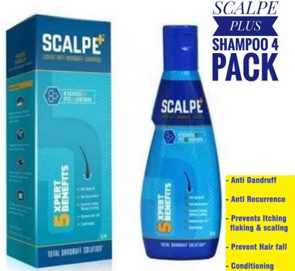 SCALPE PLUS 5 EXPERT BENEFITS SHAMPOO 4 PACK