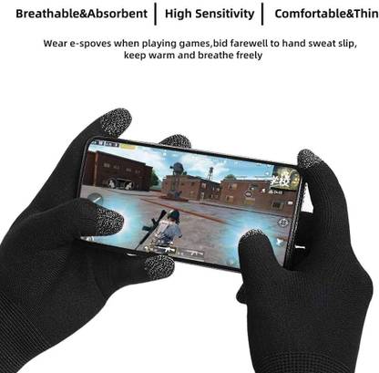 TECHGEAR Smart Gaming Gloves for PUBG Touch Screen Gaming Gloves Finger Sleeve