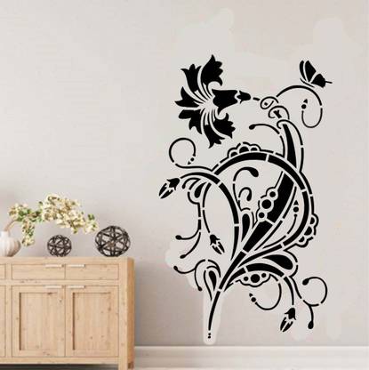 PARDECO WallStencils Wallstencils Boota Design Reusable Sheet (Size 16x24 Inch). Patches Stencil