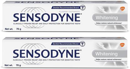 SENSODYNE whitening toothpaste helps restore natural whiteness (2*70G) Toothpaste