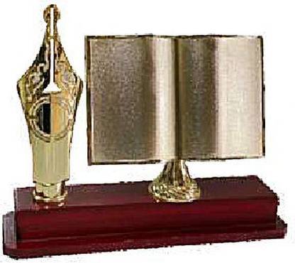 Sovereign NIB AND BOOK TROPHY 8" INCHES Trophy