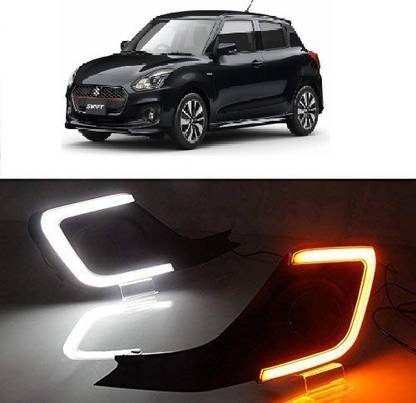 AYW Car Fog Lamp Daytime Time Running Lights (DRL) For New Swift Fog Lamp Car LED for Maruti Suzuki (30 V, 12 W)