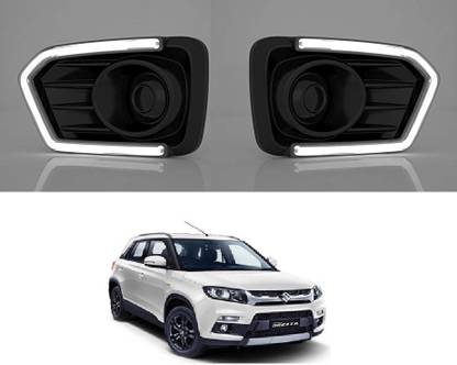 AYW Lamp 2 in 1 DRL/LED with Turn Indicator Function(DRL) Daytime Running Lights for NEW BREEZA Model Fog Lamp Car LED for Maruti Suzuki (30 V, 12 W)