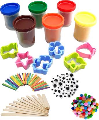 anjanaware DIY Colourful Non-Toxic Play And Learn Clay For Kids