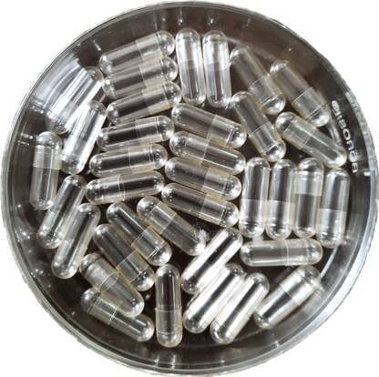 Therawin Size 0 Clear/Clear Empty Capsule 1000