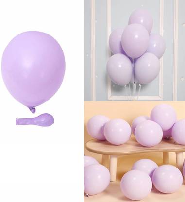 ANVRITI Solid Solid Pastel Colored Balloons Pastel purple Color Pack of 75 Balloon