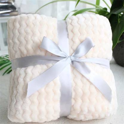 Self Design Single Hooded Baby Blanket
