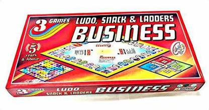 K A Enterprises 3 In 1 Game Ludo Snakes Ladders And Business Educational Board Game Board Game Accessories Board Game 3 In 1 Game Ludo Snakes