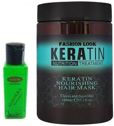 fashion look KERATIN MASK HAIR SPA KIT WITH ALOEVRA SHAMPOO