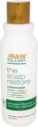 Raw Sugar Conditioner Scalp Restore Activated Charcoal + Tea Tree + Moringa Oil