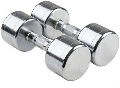 HACKERX Pair of 3KG X 2 Steel Fixed Weight Dumbbell