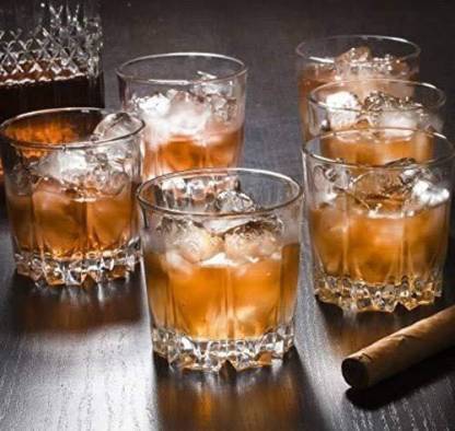 Ms mohan (Pack of 6) 9002 Glass Set Whisky Glass