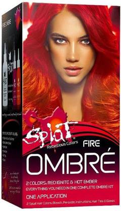 SPLAT Hair Bleach and Color kit , Ombre Fire