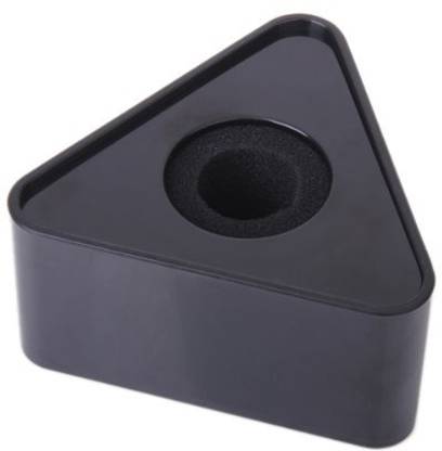 WON Branded ABS Injection Molding Triangular Microphone Station Logo -Black Holder