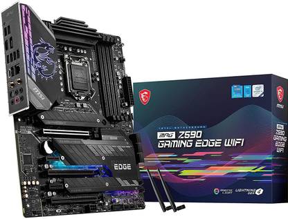 MSI MPG Z590 GAMING EDGE WIFI LGA 1200Socket ATX Intel Z590  Chipset DDR4 Motherboard for Desktop