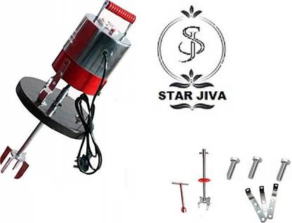 STAR JIVA COPPER Heavy Duty Curd Butter Churner/Madhani/Lassi Machine 18Ltrs With 2 way perculation attached with rat protected net and with extra accessories of rod phool Butter Maker Churn