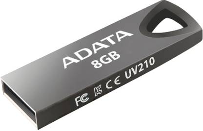 ADATA UV 210 2.0 - 8 GB PENDRIVE 8 GB Pen Drive Compatible with Tablet USB 2.0 Metal Case