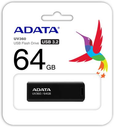 ADATA UV 360 3.2 - 64 GB PENDRIVE 64 GB Pen Drive Compatible with Tablet USB 3.1 Metal Case