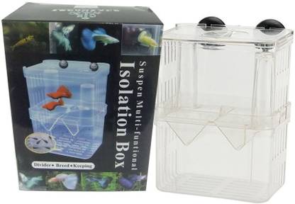 Petzlifeworld Aquarium Fish Multi Function Isolation / Breeding Box for Small fishes Fish House