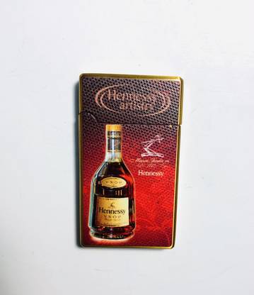 PocktFlames pocket Lighter Refillable Golden Style Light - Pocket Lighter - Lighter (Without Fuel - Empty Lighter) Pocket Lighter Hennessy artistry pocket Lighter Pocket Lighter