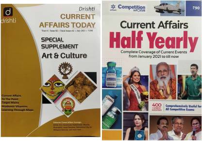 Drishti Current Affairs Today & Arihant Current Affairs Half Yearly Combo Book Sets