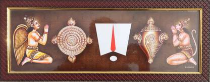 SAI BALAJI ACRALICS Shanku Chakra Nammam Religious Frame