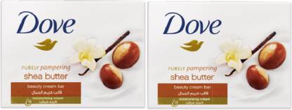 DOVE IMPORTED PURELY PAMPERING SHEA BUTTER BEAUTY CREAM BAR SOAP 100 GM PACK OF 2