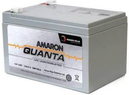 amaron VRLA 12-12/12V, 12AH at C20 SMF UPS-Emergency Battery for Use in UPS/Solar and More Instruments AGM Solar Battery
