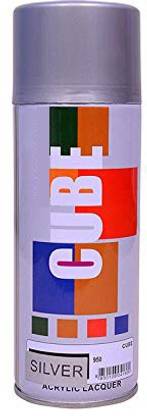 Savgyan Best Quality Rust Proof Aerosol Multi Purpose Black Spray Paint Fast-Drying Paint Color 400 ml Pack of 1 Silver Spray Paint 400 ml