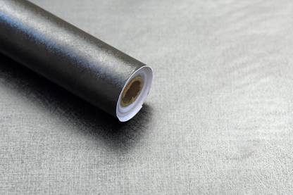 Wow Interiors 200 cm Full black Background Removable Sticker