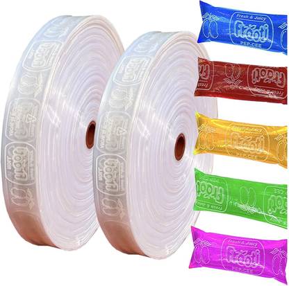 Ekavir Packing Roll, Ice Candy, Fruiti Pepsi Pipe Roll, Liquid Candy Making Roll 60 Micron Pure Virgin LDPE Packing Material Plastic Storage Pouch